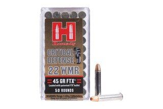 50 rounds of 22 Magnum self-defense ammunition.